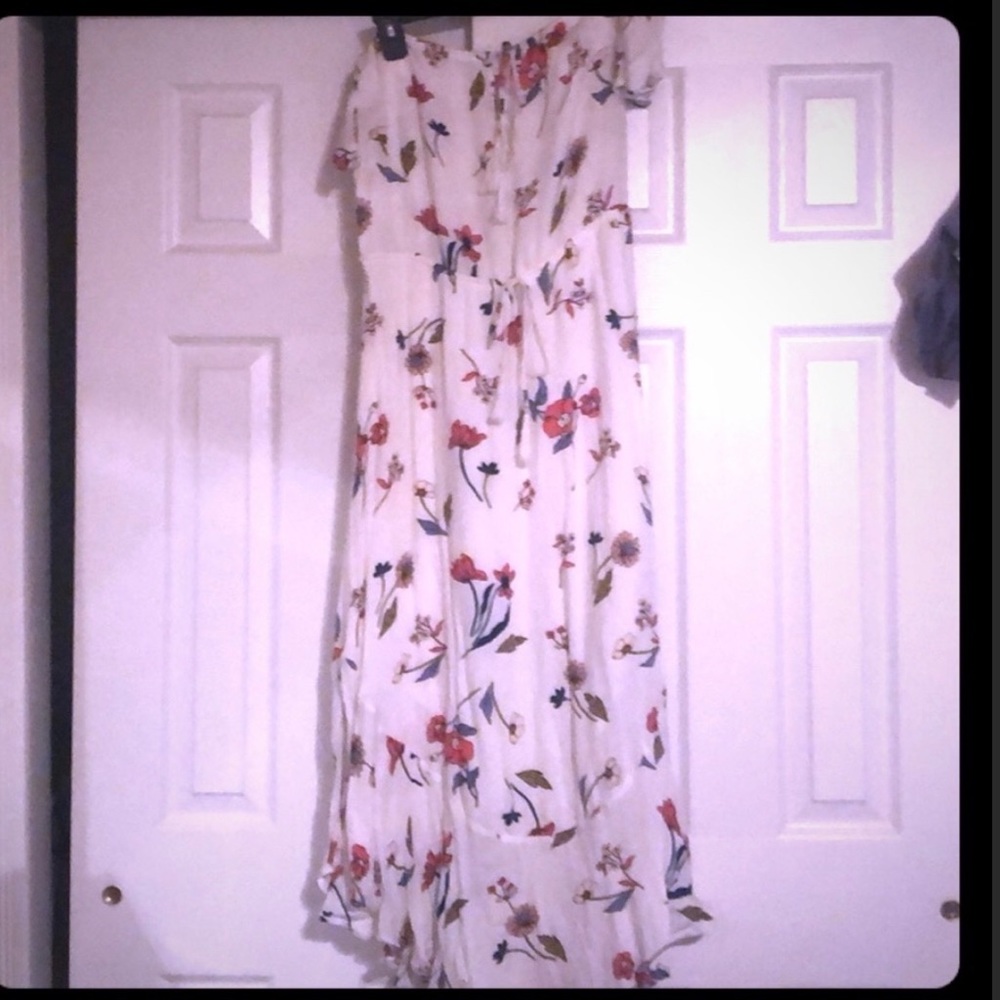Worn twice! Lush off shoulder maxi with liner